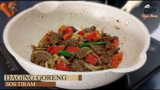 Resepi Daging Goreng Sos Tiram Paling Sedap  Wajib Cuba [upl. by Anassor]