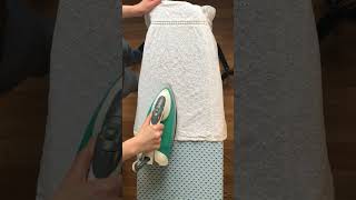 ✨ Unwrinkle your mind Ironing a white dress ASMR ✨ asmr asmrcommunity calmandrelax [upl. by Luap]