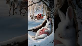 Santa Claus becomes a Midwife for a Rabbit in cold weatheranimalrescue [upl. by Amhsirak772]