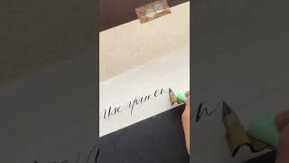 Use calligraphy handwriting asmr satisfying [upl. by Ellerret841]