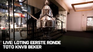 LOTING EERSTE RONDE TOTO KNVB Beker 🏆🎙️  De Eretribune [upl. by Leisha]