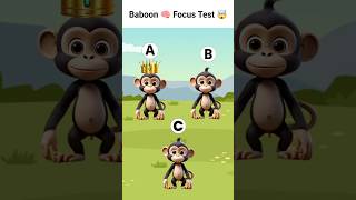 Choose and focus for baboon 🤯  find the baboon puzzle magic freefire focus [upl. by Niatsirk426]