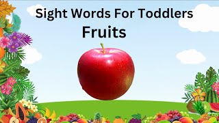 Names of Fruits Sight words for toddlers Flash Card Educational Video by genZ benZ Kids [upl. by Iorgos46]