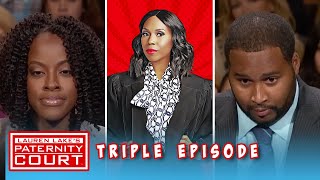 Theyre In A Relationship But She Says Hes Not The Father Triple Episode  Paternity Court [upl. by Esinwahs]