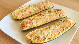 La meilleure recette de courgette farcie aux four 🥒🥒😋😋délicieux et facile [upl. by Iggem]