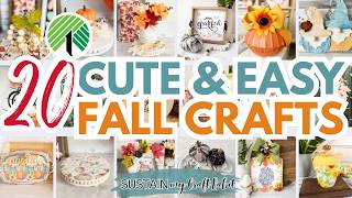 20 Cute Dollar Tree Fall Crafts amp DIY ideas for 2024 Relax amp Enjoy [upl. by Nytsirk]