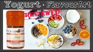 FlavourArt Yogurt – Review amp Recipe Base A nice accent for creams [upl. by Adiaj]