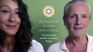 “Ich fühle mich unwohl in meinem Körperquot  Ausschnitt aus dem gratis Heiler  Zoomcall [upl. by Aniram300]