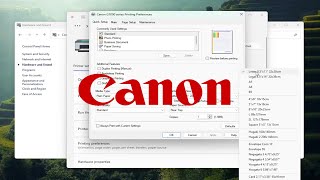 How to Change Paper Settings On PC for Canon Printers Guide [upl. by Galan616]