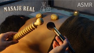 ASMR masaje de espalda y hombros 🧘🏻🪷 spa [upl. by Ened]