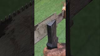 Installation process of ebony hammer handle woodworking [upl. by Mayhs555]