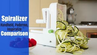 Spiralizer Comparison handheld Padermo Inspiralized [upl. by Anavoig]