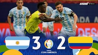 Argentina 1 3 x 2 1 Colombia ● 2021 Copa América Semifinal Extended Goals amp Highlights HD [upl. by Leumhs]