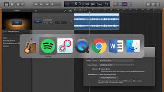 Loopback to record SpotifyYouTube into Garageband [upl. by Odlamur]