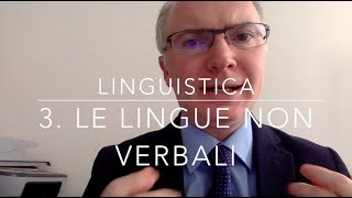 Linguistica 03 I linguaggi non verbali [upl. by Sherlocke12]