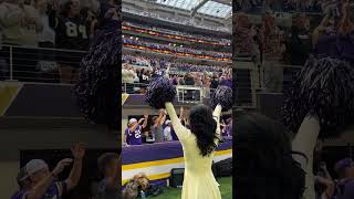 POV NFL Cheerleaders on Game Day 💜 skol [upl. by Relyk216]