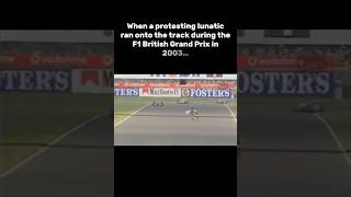 When a protestor ran onto Silverstone track during 2003 Grand Prix… f1 [upl. by Airebma]