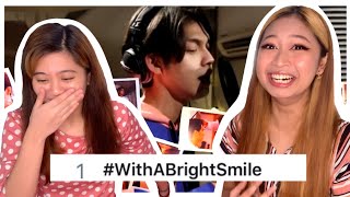 With A Smile  Bright Vachirawit Still2gether OST REACTION  Mizpah Buenconsejo [upl. by Leizo]