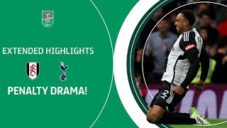 PENALTIES  Fulham v Tottenham Hotspur Carabao Cup extended highlights [upl. by Koerlin]