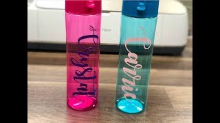 How To Personalize A Water Bottle With Cricut [upl. by Parsaye367]