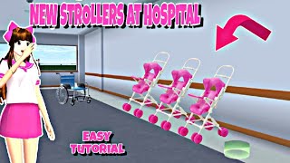 NEW STROLLERS AT HOSPITAL  Sakura School Simulator  Gweyc Gaming [upl. by Holbrook]