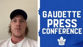 Adam Gaudette  Media Availability [upl. by Deelaw670]