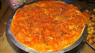 Lahori Katlama  Deep Fried Desi Pizza  Katlama Recipe  Lahore Street Food  Pakistan Street Food [upl. by Felicdad]