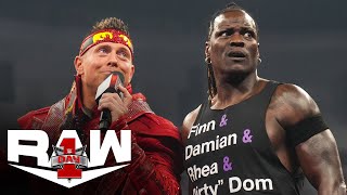 The Miz and RTruth argue with The Judgment Day Raw Day 1 highlights Jan 1 2024 [upl. by Mariejeanne]