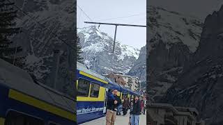 🇨🇭 Grindelwald railway station Switzerland abba travel switzerland grindelwald इंटरलेकन 瑞士 [upl. by Melnick159]