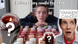 Melting Every Candle From Yankee Candle Together [upl. by Peta]