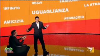 Crozza nel Paese delle Meraviglie  CROZZA  RENZI IL NIENTALISTA [upl. by Grand]