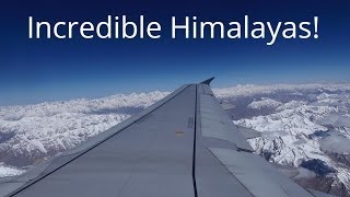 Incredible Views of the Indian Himalayas From a Plane [upl. by Darrick]