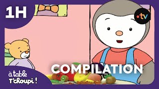 À table TChoupi 🍏 🍇 🍓 COMPILATION INTÉGRALE   1h de dessin animé pour enfants 😋 [upl. by Enomed]