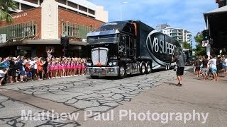 2014 V8 Supercars  Transporters Parade  Darwin HD [upl. by Isewk]