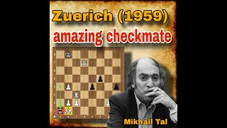 Tal vs E Nievergelt 1959  chalk up another  chessclub0 [upl. by Esirahs]