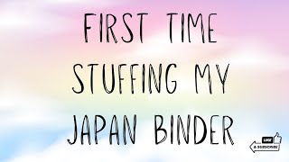 My first Japan binder cash stuffing [upl. by Ynnek535]