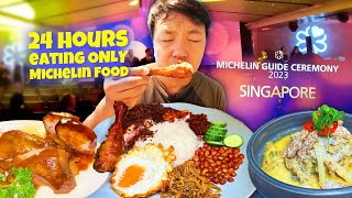 24 Hours Eating ONLY at Michelin Restaurants in Singapore amp 2023 Singapore Michelin Stars Ceremony [upl. by Arluene]