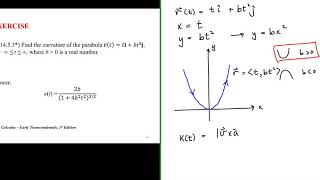 Using an Alternative Formula to Find the Curvature of a Parabola [upl. by Grath]