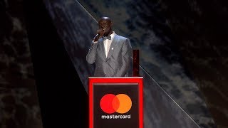 Stormzy wins British Male Solo Artist  The BRIT Awards 2018 [upl. by Llennehc]