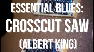 Crosscut Saw blues guitar tutorial Albert King intro [upl. by Yelhs]