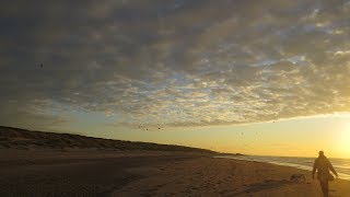 Strandwandeling van Noordwijk naar Katwijk aan zee [upl. by Hailat]