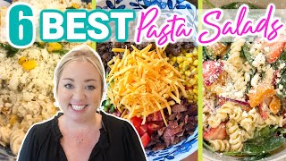 6 OF THE BEST PASTA SALAD RECIPES  YOU WILL WANT TO MAKE EVERY ONE OF THESE RECIPES  COOK WITH US [upl. by Adlare]