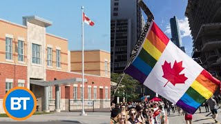 DufferinPeel Catholic School Board votes against raising Pride flags [upl. by Imeaj726]