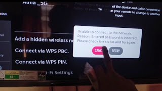 LG smart TV per Wifi connect Nahin ho raha hai  LG smart TV WiFi connect problem  hotspot wifi [upl. by Shayla]