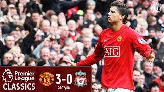 Ronaldo stars as United beat 10man Liverpool  Manchester United 30 Liverpool 2008  Classics [upl. by Ymmor]