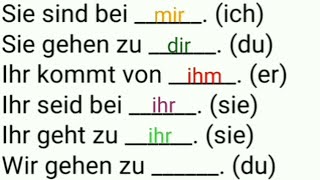 A1 A2 B1 German lessons deutsch german grammatik [upl. by Mabel]