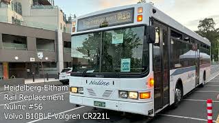 Nuline 56 Volvo B10BLE Volgren CR221L [upl. by Farland]