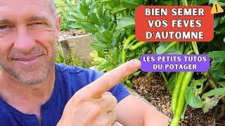 Je sème les fèves pour la saison 2025 petit tuto potager [upl. by Anissej313]