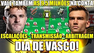 HOJE É PELA VAGA NA SEMIFINAL  ESCALAÇÕES E TRANSMISSÃO  NOTÍCIAS DO VASCO [upl. by Lseil151]