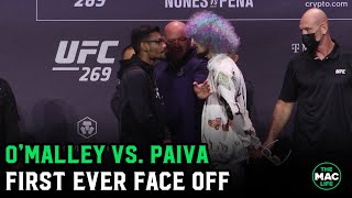 Sean OMalley vs Raulian Paiva First Face Off  UFC 269 Press Conference [upl. by Resa]